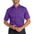 Port Authority W809 Short Sleeve SuperPro React Twill Shirt - Port Authority W809 Purple XS Woven Shirts