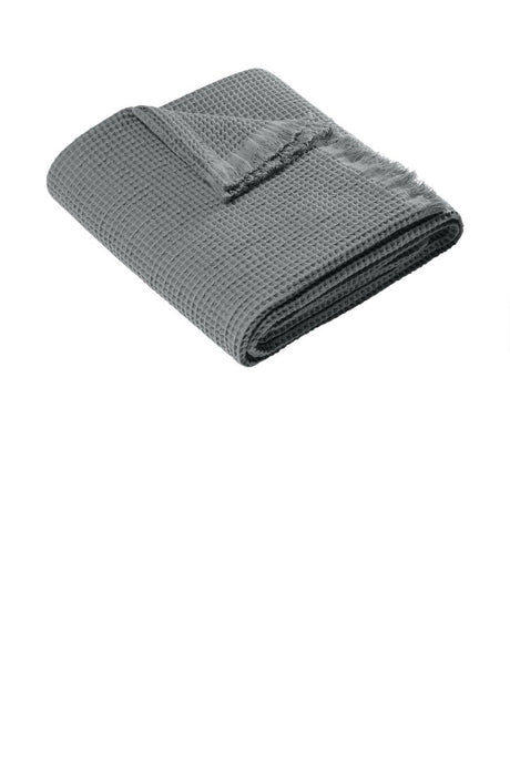 Port Authority ® Waffle Throw BP92 - Port Authority BP92 Gusty Grey OSFA Accessories