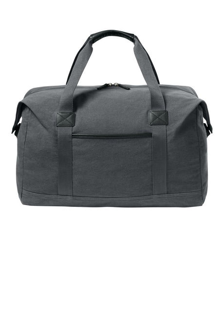 Port Authority ® Washed Canvas Duffel BG8030 - Port Authority BG8030 Grey Steel OSFA Bags