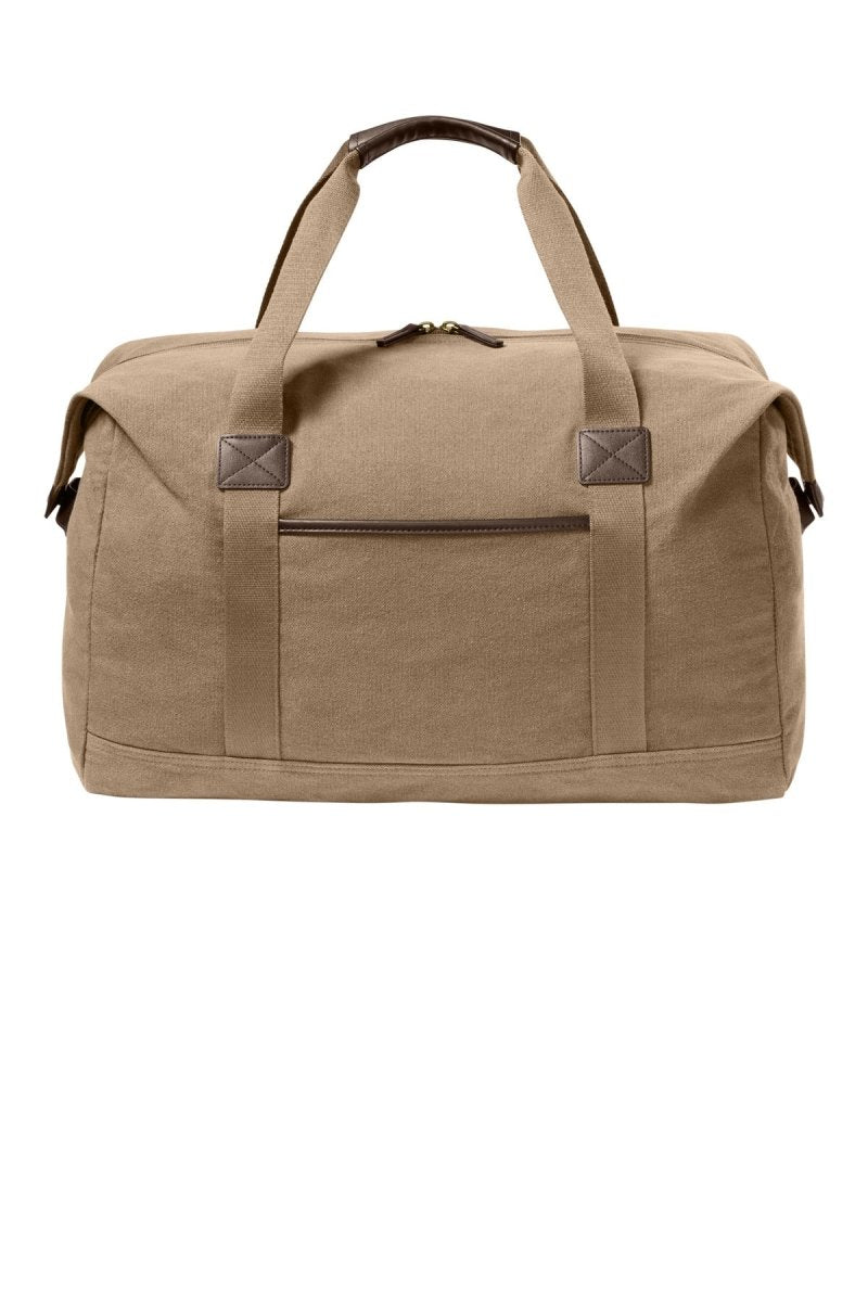 Port Authority ® Washed Canvas Duffel BG8030 - Port Authority BG8030 Woodland Brown OSFA Bags