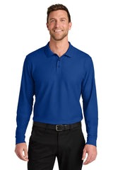 Port Authority ® Wearever Signature Pique Long Sleeve Polo K200LS - Port Authority K200LS True Royal XS Polos/Knits