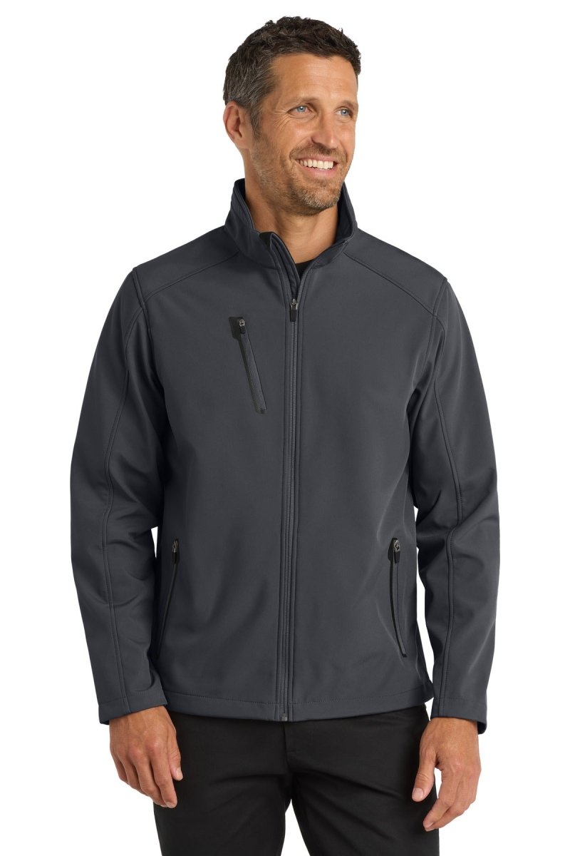 Port Authority ® Welded Soft Shell Jacket. J324 - Port Authority J324 Battleship Grey XS Soft Shell Jackets
