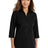 Port Authority ® Women's 3/4 - Sleeve Carefree Poplin Shirt. LW102 - Port Authority LW102 Deep Black XS Women's