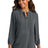 Port Authority ® Women's 3/4 - Sleeve Textured Crepe Tunic LW713 - Port Authority LW713 Graphite XS Women's