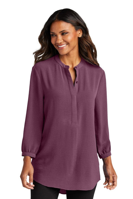 Port Authority ® Women's 3/4 - Sleeve Textured Crepe Tunic LW713 - Port Authority LW713 Purple Mist XS Women's