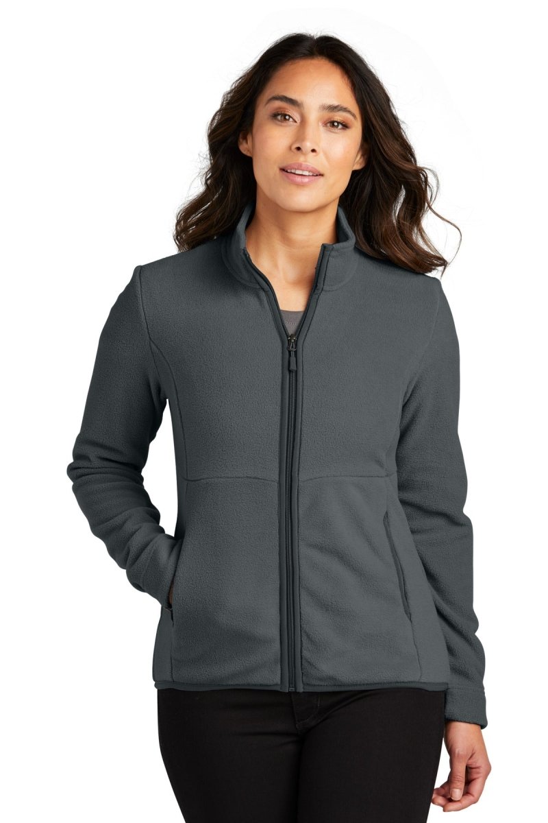 Port Authority ® Women's Connection Fleece Jacket L110 - Port Authority L110 Charcoal XS Fleece Jackets