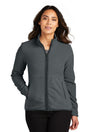Port Authority ® Women's Connection Fleece Jacket L110 - Port Authority L110 Charcoal XS Fleece Jackets