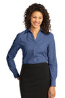 Port Authority ® Women's Crosshatch Easy Care Shirt. L640 - Port Authority L640 Deep Blue XS Dress Shirt