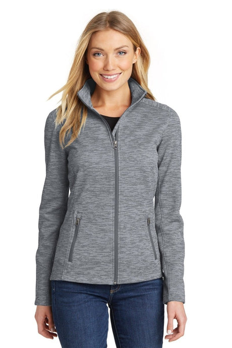 Port Authority ® Women's Digi Stripe Fleece Jacket. L231 - Port Authority L231 Grey XS Fleece Jackets