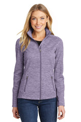 Port Authority ® Women's Digi Stripe Fleece Jacket. L231 - Port Authority L231 Purple XS Fleece Jackets