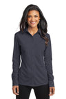 Port Authority ® Women's Dimension Knit Dress Shirt. L570 - Port Authority L570 Battleship Grey XS Polos/Knits