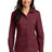Port Authority ® Women's Long Sleeve Carefree Poplin Shirt. LW100 - Port Authority LW100 Burgundy XS Women's
