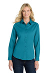 Port Authority ® Women's Long Sleeve Easy Care Shirt. L608 - Port Authority L608 Teal Green XS Women's