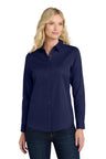 Port Authority ® Women's Long Sleeve SuperPro React ™ Twill Shirt. LW808 - Port Authority LW808 True Navy XS Women's