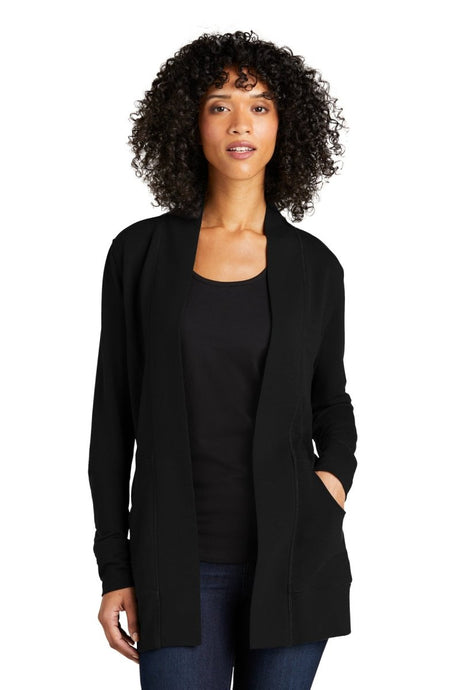Port Authority ® Women's Microterry Cardigan LK825 - Port Authority LK825 Deep Black XS Sweatshirts/Fleece