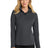 Port Authority ® Women's Pinpoint Mesh 1/2 - Zip . L806 - Port Authority L806 Battleship Grey XS Activewear