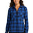 Port Authority ® Women's Plaid Flannel Shirt LW669 - Port Authority LW669 Royal/ Black Open Plaid XS Women's
