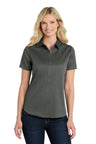 Port Authority ® Women's Short Sleeve SuperPro React ™ Twill Shirt. LW809 - Port Authority LW809 Storm Grey XS Women's