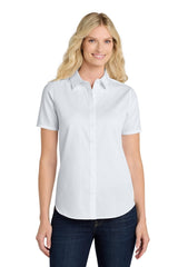 Port Authority ® Women's Short Sleeve SuperPro React ™ Twill Shirt. LW809 - Port Authority LW809 White XS Women's