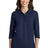 Port Authority ® Women's Silk Touch™ 3/4 - Sleeve Polo. L562 - Port Authority L562 Navy XS Polos/Knits