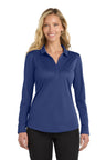 Port Authority ® Women's Silk Touch ™ Performance Long Sleeve Polo. L540LS - Port Authority L540LS Royal XS Polos/Knits