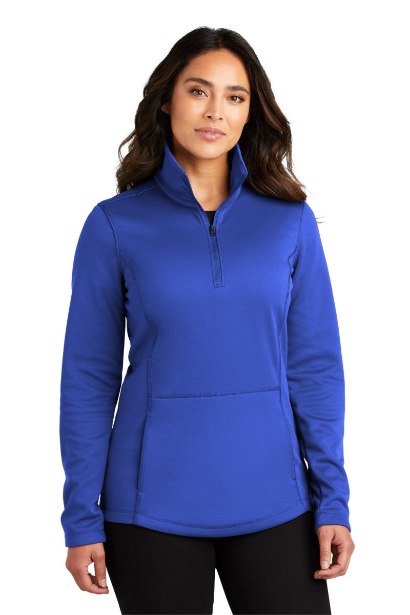 Port Authority ® Women's Smooth Fleece 1/4 - Zip L804 - Port Authority L804 True Royal XS Outerwear