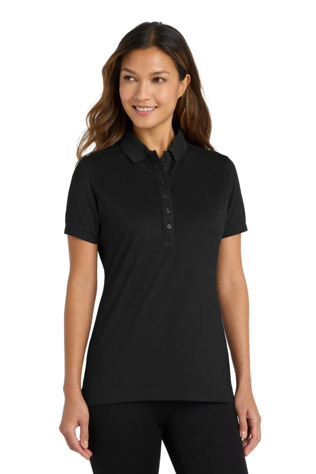 Port Authority ® Women's Stretch Pique Polo. L555 - Port Authority L555 Black XS Polos/Knits