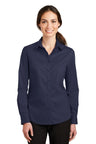 Port Authority ® Women's SuperPro ™ Twill Shirt. L663 - Port Authority L663 True Navy XS Women's