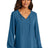 Port Authority ® Women's Textured Crepe Blouse LW714 - Port Authority LW714 Aegean Blue XS Women's
