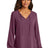 Port Authority ® Women's Textured Crepe Blouse LW714 - Port Authority LW714 Purple Mist XS Women's
