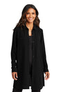 Port Authority ® Women's Textured Crepe Long Tunic LW715 - Port Authority LW715 Deep Black XS Women's
