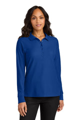 Port Authority ® Women's Wearever Signature Pique Long Sleeve Polo LK200LS - Port Authority LK200LS True Royal XS Long Sleeve Polos
