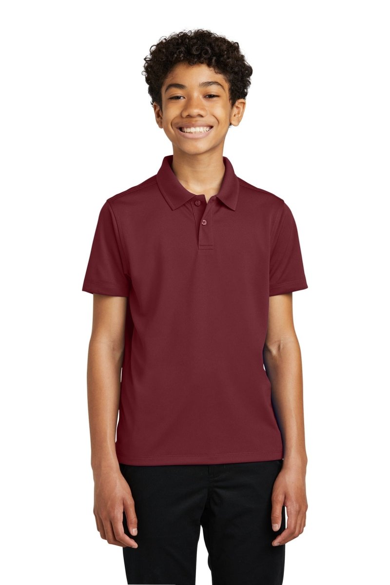Port Authority ® Youth Dry Zone ® UV Micro - Mesh Polo Y110 - Port Authority Y110 Burgundy XS Polos/Knits