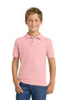 Port Authority ® Youth Silk Touch™ Polo. Y500 - Port Authority Y500 Light Pink XS Polos/Knits