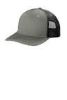 Port Authority ® Youth Snapback Trucker Cap YC402 - Port Authority YC402 Heather Grey/ Black OSFA Hats