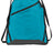 Port Authority ® Zip - It Cinch Pack. BG616 - Port Authority BG616 Tropic Blue/ Black OSFA Drawstring Bags