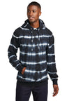 Port & Co ™ Allover Stripe Tie - Dye Fleece PC143 - Port & Co PC143 Black/ White S Sweatshirts/Fleece