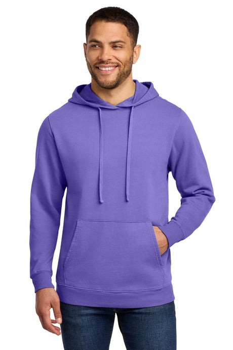 Port & Co ™ Beach Wash ® Garment - Dyed Pullover Hooded Sweatshirt. PC098H - Port & Co PC098H Amethyst S Sweatshirts