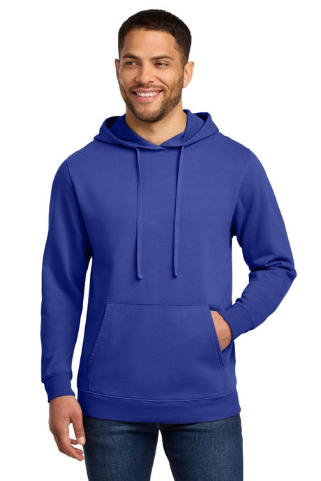 Port & Co ™ Beach Wash ® Garment - Dyed Pullover Hooded Sweatshirt. PC098H - Port & Co PC098H Blue Iris S Sweatshirts