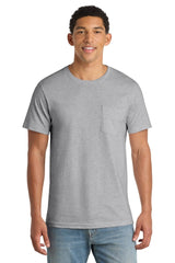 Port & Co ™ Bouncer Pocket Tee PC600P - Port & Company PC600P Athletic Heather S Short Sleeve T-Shirts