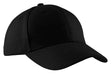 Port & Co ™ Brushed Twill Cap. CP82 - Port & Company CP82 Black OSFA Hats