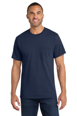 Port & Co ™ Core Cotton Pocket Tee. PC54P - Port & Co PC54P Navy S Short Sleeve T-Shirts