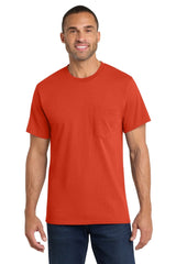 Port & Co ™ Core Cotton Pocket Tee. PC54P - Port & Co PC54P Orange S Short Sleeve T-Shirts