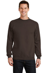 Port & Co ™ Core Fleece Crewneck Sweatshirt. PC78 - Port & Company PC78 Dark Chocolate Brown S Crewneck Sweatshirts