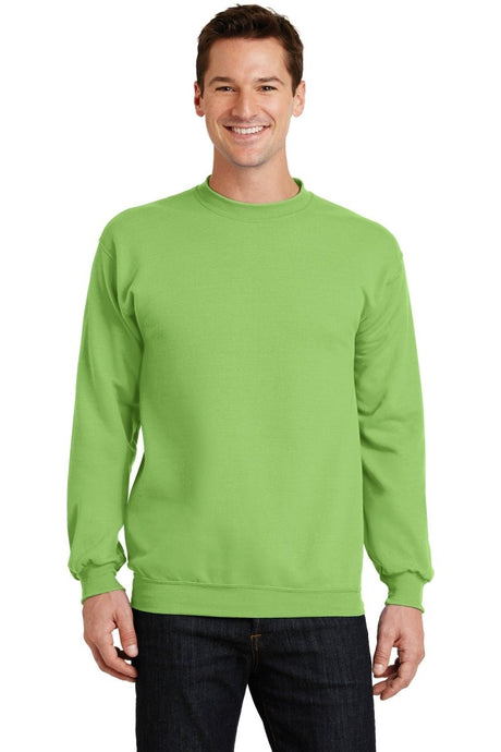Port & Co ™ Core Fleece Crewneck Sweatshirt. PC78 - Port & Company PC78 Lime S Crewneck Sweatshirts