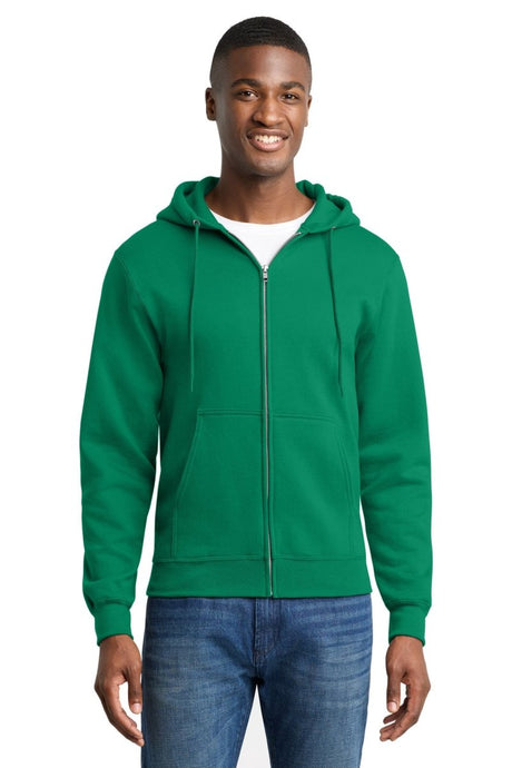 Port & Co ™ Core Fleece Full - Zip Hooded Sweatshirt. PC78ZH - Port & Co PC78ZH Kelly M Zip Hoodies