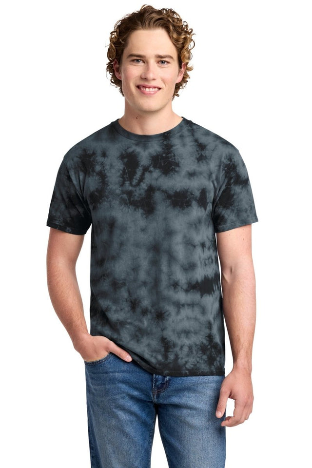 Port & Co ™ Crystal Tie - Dye Tee PC145 - Port & Co PC145 Black S Short Sleeve T-Shirts