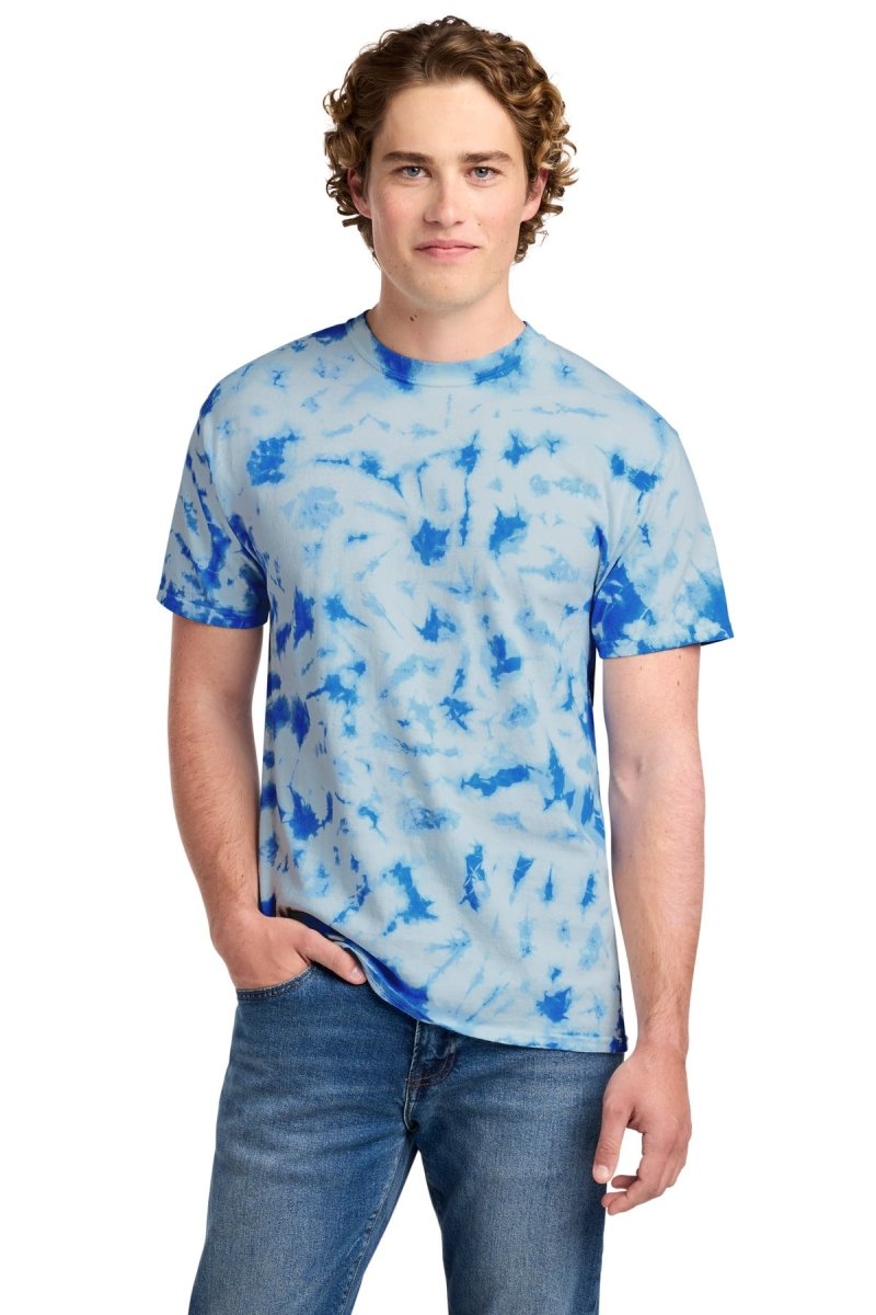 Port & Co ™ Crystal Tie - Dye Tee PC145 - Port & Co PC145 True Royal S Short Sleeve T-Shirts