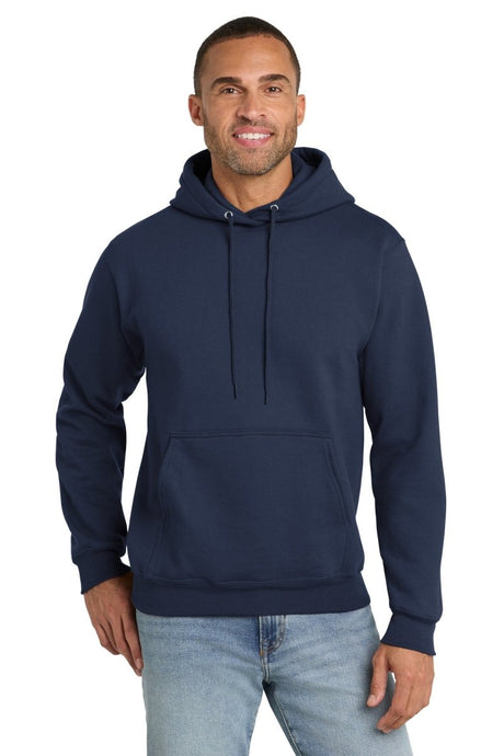 Port & Co ™ Essential Fleece Pullover Hooded Sweatshirt. PC90H - Port & Co PC90H Navy S Sweatshirts