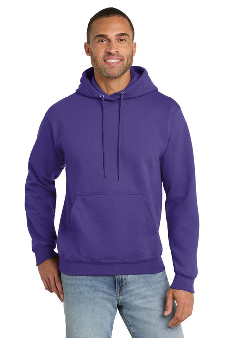 Port & Co ™ Essential Fleece Pullover Hooded Sweatshirt. PC90H - Port & Co PC90H Purple S Sweatshirts